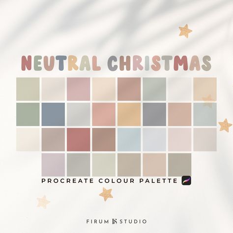 Procreate Christmas, Christmas Procreate, Procreate Palettes, Christmas Palette, Christmas Colour Schemes, Procreate Color Palette, Christmas Color Palette, Retro Color Palette, Color Plan