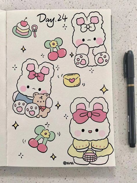 Easy Drawings Kawaii, Doodles Cute, Drawing Ideas List, Cute Easy Doodles, Easy Doodles, Images Kawaii, Being A Woman, Doodles Drawings, Cute Sketches