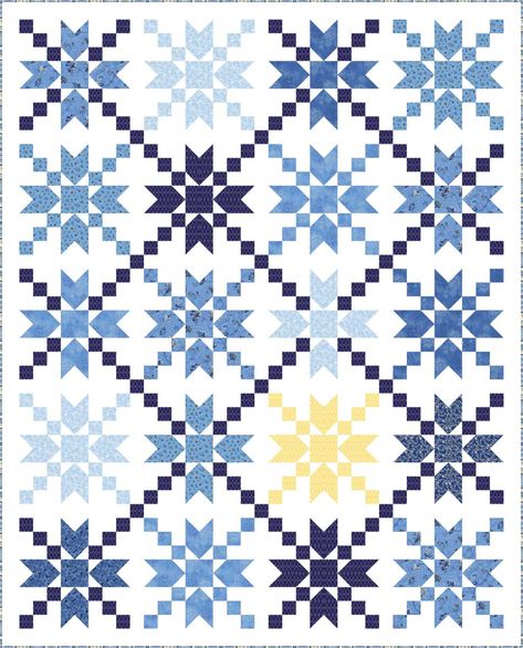 Hunters Star Quilt, Sky Quilt, Pie In The Sky, Basic Quilt, Quilt Block Patterns Free, Quilt Square Patterns, Star Dust, Quilt Of Valor, Star Quilt Blocks