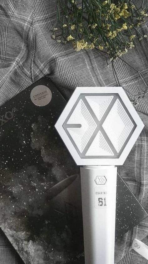 Exo Lightstick Wallpaper, Exo Lightstick Aesthetic, Exol Aesthetics, Lightstick Exo, Exo Cartoon, Paper Walls, Exo Lightstick, Exo Logo, Exo Merch