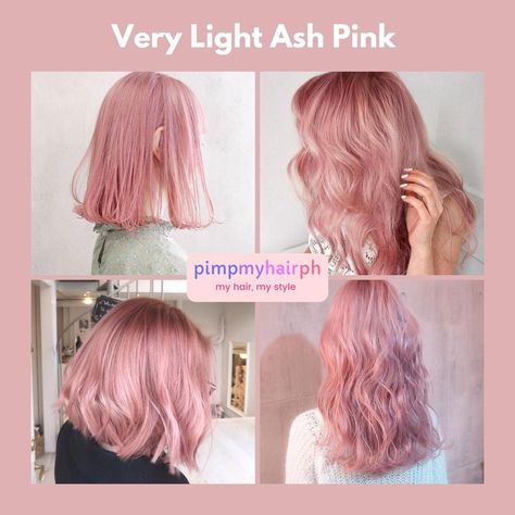 Ash Pink Hair Color, Short Light Pink Hair, Ash Pink Hair, Ash Pink, Pink Hair Color, Light Pink Hair, Shopee Philippines, Hair Color Pink, Pink Hair