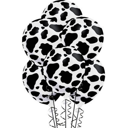 Cow Print Balloons, Cow Birthday Parties, Cow Baby Showers, Wild West Party, Western Theme Party, Cow Birthday, Barnyard Party, Diy Balloon, Cowgirl Birthday