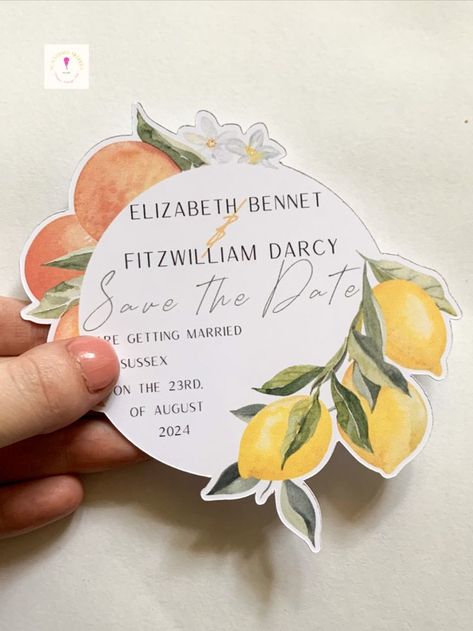 Die Cut mediterranean themed save the date card, avaliable in a full invitation suite Orange Save The Date, Orange Cut, Elizabeth Bennet, Brisbane Queensland, Save The Date Card, Invitation Suite, Save The Date Cards, Queensland, Etsy Australia