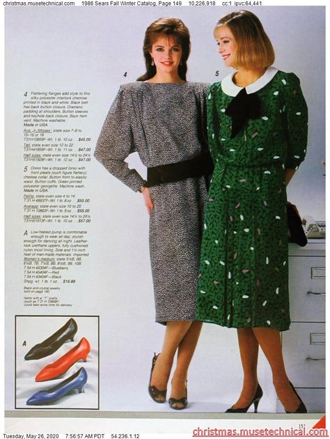 1986 Sears Fall Winter Catalog, Page 149 - Christmas Catalogs & Holiday Wishbooks 80s Mom Outfit, Mom Outfits Winter, 1980s Costume, The 80s Fashion, 80s Mom, 1980s Fashion Women, 1940s Suit, 1980 Fashion, 80s Fashion Trends