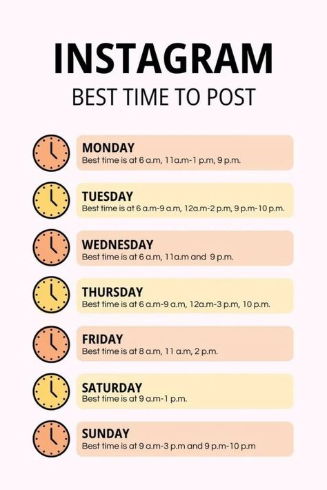 Best time to post on Instagram 2024 Insta Posting Schedule, Instagram Posting Schedule 2024, Instagram Posting Times, Instagram Post Times, Artist Schedule, Time To Post On Instagram, Hastag Instagram, Instagram Posting Schedule, Social Media Marketing Planner