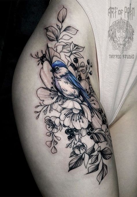 Libra Images, Bluebird Tattoo, Magnolia Tattoo, Hip Tattoos Women, Bird Tattoo, Diy Tattoo, Hip Tattoo, Birds Tattoo, Trendy Tattoos