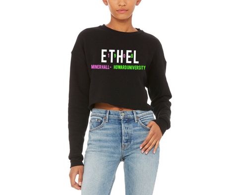 Ethel AKA Cropped Sweatshirt, $38 Alpha Kappa Alpha Sweater, Aka Sorority Gifts, Sorority Big Little, Alpha Kappa Alpha Sorority, Scarf Shirt, Alpha Kappa Alpha, Fly Girl, Cropped Sweatshirt, African Fabric