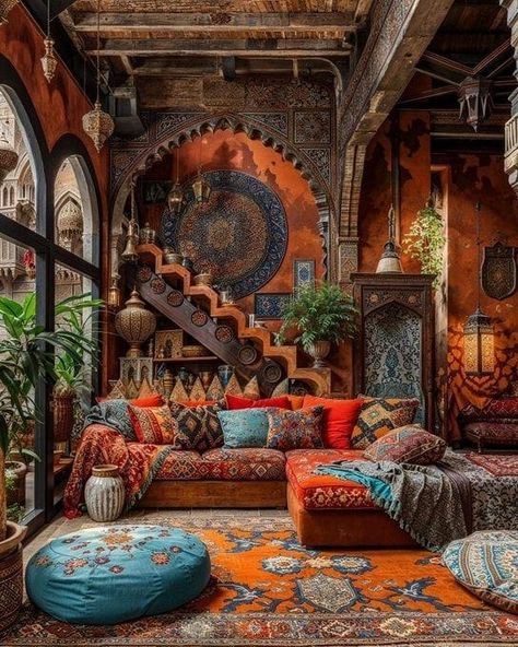 Bohemian Living Rooms, Boho House, Boho Room, Dream Room Inspiration, Dream House Interior, Boho Interior, Boho Chic Decor, Eclectic Home, Dream Decor