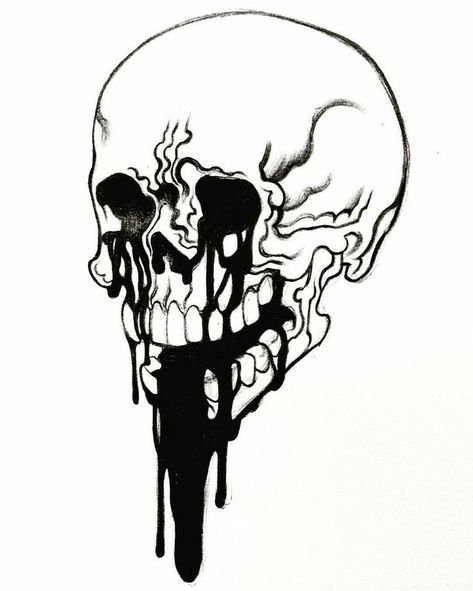 Aesthetic Skull Drawing, Aesthetic Skull, Skulls Drawing, Geniale Tattoos, Skull Tattoo Design, Skull Artwork, Skeleton Art, Dark Art Drawings, Skull Drawing