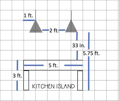 Comprehensive tutorial how high to hang kitchen island pendant lights off counter and floor. How to determine what size pendant light will look perfect over your kitchen island and how far apart to hang them. #kitchenpendantlighting #rightsizelight #howhightohanglights #choosingpendants #kitchenlighting #porchdaydreamer Island Pendant Spacing, Small Island Pendant Lights, What Size Pendants Over Island, Island Backsplash Ideas, Kitchen Island Backsplash, Lights Above Kitchen Island, Island Backsplash, Make Cabinets, Porch Daydreamer