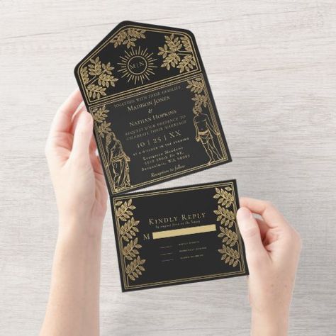 $3.95 | The Lovers Black Gold Tarot Card Wedding Invite #tarot, tarot cards, gothic, gothic wedding, hallowedding, mystical, elegant, cosmos, the lovers, sun Tarot Card Wedding Invitation, Tarot Card Wedding, Gothic Wedding Invitations, Modern Wedding Design, Card Wedding Invitation, 21st Birthday Invitations, Gothic Wedding, Card Wedding, Halloween Wedding