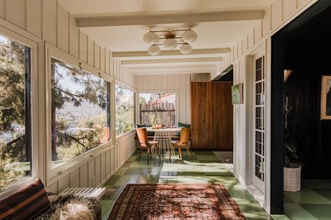 This Silver Lake Midcentury Is, Hands-Down, a Dream House | Hunker Pink Painted Walls, Lake House Interior, Dining Room Floor, Maximalism, Clever Storage, Silver Lake, Humble Abode, California Homes, Dream Decor