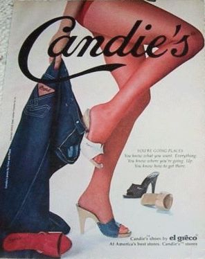 Everyone remembers the early 80s Candies ads in Seventeen Magazine! Candies Shoes, Seventeen Magazine, Retro Advertising, Vintage Memory, The Good Old Days, Memory Lane, 70s Fashion, Vintage Ads, Vintage Shoes