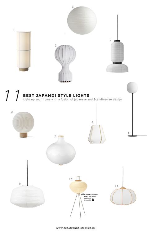 11 Best Japandi Style Lights - Curate And Display | Contemporary Lifestyle Product Photography | Kent Bedroom Hanging Lights, Japandi Lighting, Japandi Lamp, Japanese Lighting, Japandi Furniture, Estilo Japandi, Japandi Bedroom, Japanese Paper Lanterns, Japandi Living Room