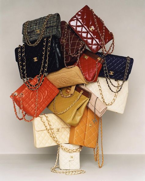 Chanel piles are the best kind of piles. Photo: Bela Borsodi Outfit Essentials, Moda Chanel, Mode Chanel, Chanel Couture, Handbag Heaven, Chanel Accessories, Hermes Handbags, Olivia Palermo, Classy And Fabulous