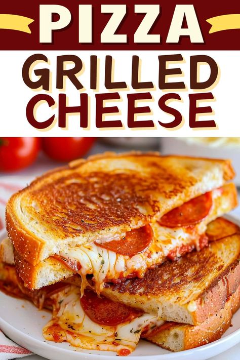 Pizza Melt Sandwich, Grilled Cheese Pepperoni Sandwich, Grilled Cheese With Pepperoni, Grilled Pepperoni And Cheese Sandwich, Easy Saturday Lunch Ideas, Breakfast On Grill, Healthy Meals That Stretch, Disneyland Grilled Cheese Recipe, Grilled Pizza Sandwich