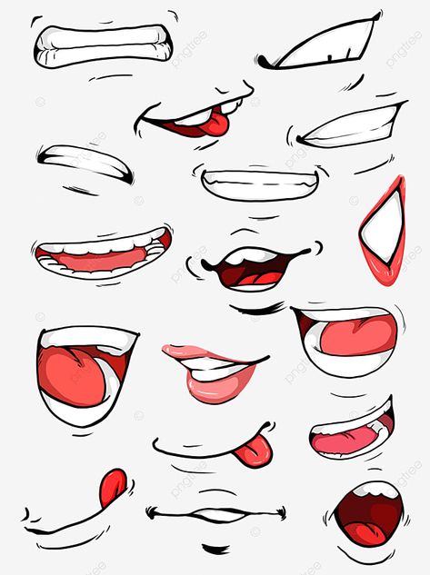 hand painted,cartoon,mouth,hand drawn style,cartoon mouth,cartoon hand drawn