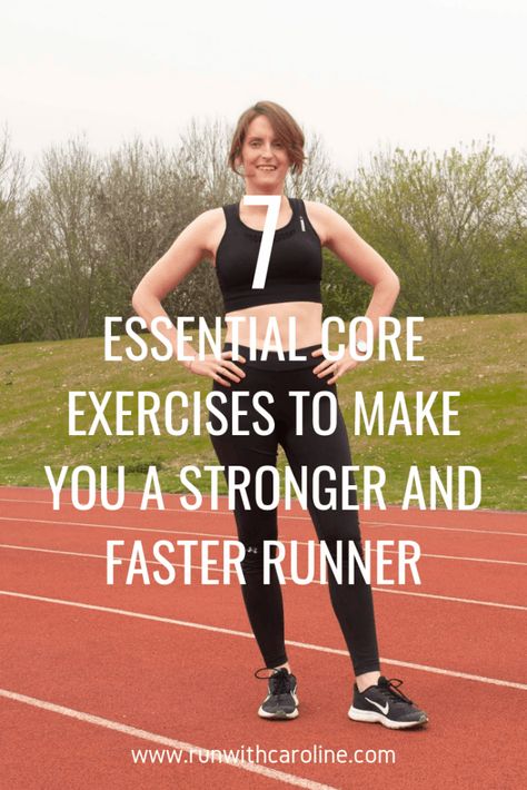 Good Running Form, Exercises For Runners, Core Strength Exercises, Runners Workout, Best Core Workouts, Strength Training For Runners, Faster Runner, Core Strengthening Exercises, Running Form