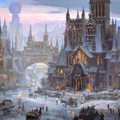 Fantasy Town, Russian Architecture, Heroic Fantasy, Dark City, Disney Concept Art, Fantasy Castle, Fantasy City, Fantasy Places, Landscape Scenery