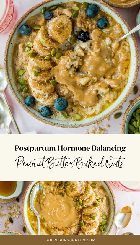 Hormone Balancing Oatmeal, Postpartum Nourishing Meals, Stewed Fruit Postpartum, Postpartum Oatmeal, Postpartum Healing Foods, Ivf Meals, Postpartum Breakfast, Hormone Balancing Breakfast, Postpartum Nourishment