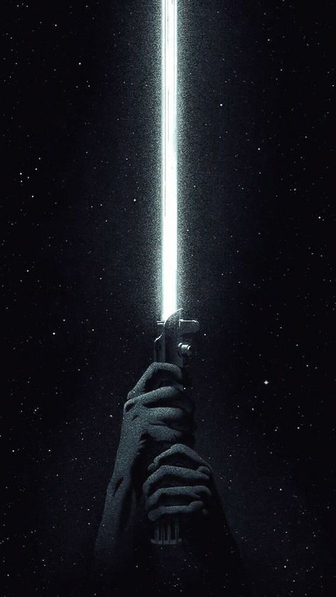 Star Wars White Lightsaber, White Lightsaber Aesthetic, Light Sabors, Lightsaber Aesthetic, Lightsaber Wallpaper, White Lightsaber, Red Lightsaber, Star Wars Painting, Star Wars Background