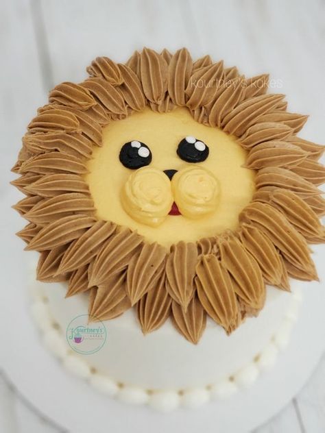 Elevate Your Dessert Game with Cake Design Lion Smash Cake 1st Birthdays, Lion Cake Ideas, Animal Smash Cake, Jungle Smash Cake, Lion Smash Cake, Safari Smash Cake, Wild One Smash Cake, Lion Birthday Cake, Smash Cake First Birthday