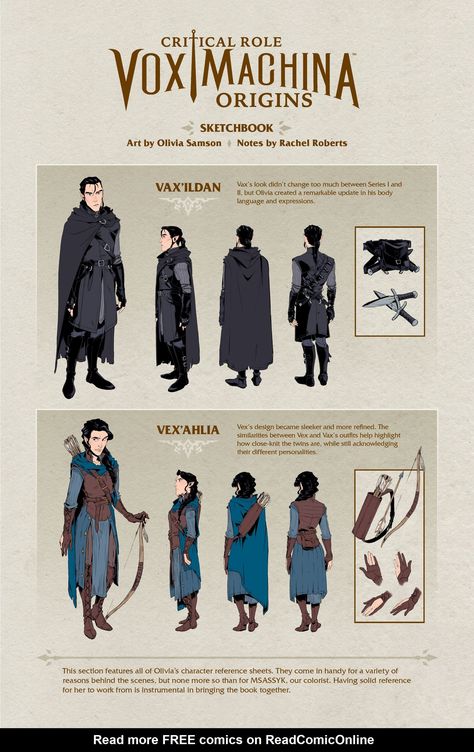 Vox Machina Origins, Vex Ahlia, Critical Role Characters, Character Reference Sheet, Character Model Sheet, Critical Role Fan Art, Vox Machina, Digital Art Beginner, Book Clothes