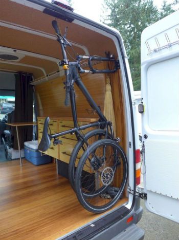 Ideas for you Mountain Bike Camper Van | MTB-Threads Bike Storage In Van, Camper Van Conversions, Kangoo Camper, Minivan Camper Conversion, Sprinter Conversion, Conversion Van, Van Storage, Sprinter Van Conversion, Kombi Home