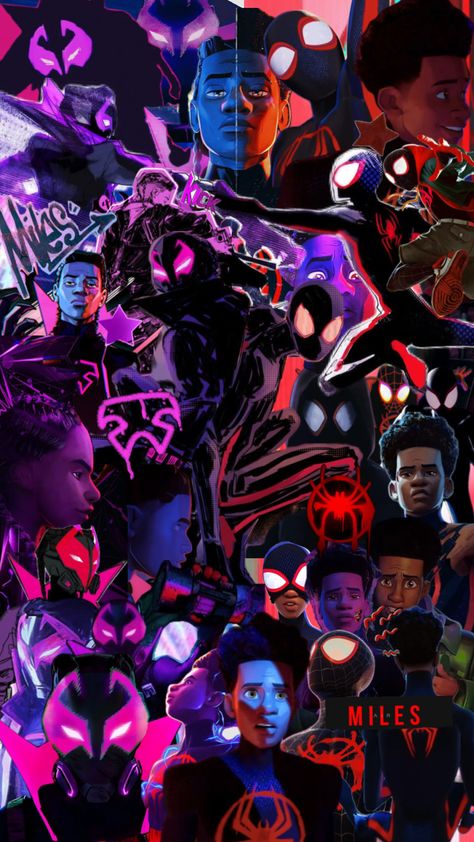 @victormieresr #spiderman #prowler #milesmorales #milesmoralesspiderman #prowlermiles #spidermanacrossthespiderverse #purpleaesthetic #redaesthetic #wallpaper Miles Morales Collage, Spiderman Prowler, Spiderman And Spider Gwen, Marvel Phone Wallpaper, Spiderman Comic Art, Miles Spiderman, Spaider Man, Image Spiderman, Spiderman Theme