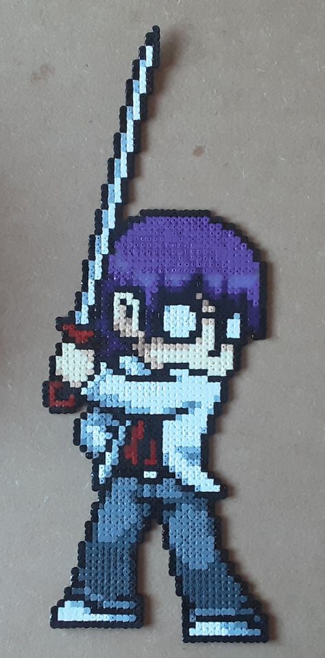 Original design by limitedrungames.com Scott Pilgrim Perler Beads, Gideon Graves, Neat Crafts, Kandi Ideas, Perler Ideas, Easy Perler Beads Ideas, Fuse Bead Patterns, Perler Crafts, Bead Ideas