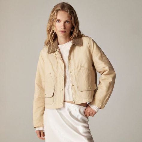 Chore Jackets Are The "It" Girl Outerwear This Fall — 12 To Try This Season The It Girl, Barn Jacket, Masculine And Feminine, Girls Outerwear, Chore Jacket, J Crew Shorts, 2024 Fashion, It Girl, Suit Shop