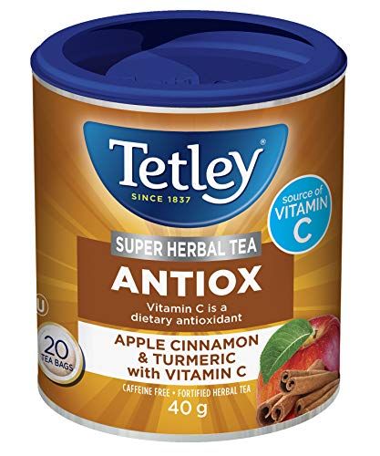 Apple Cinnamon Tea, Tetley Tea, Turmeric Vitamins, Cinnamon Tea, Perfect Cup Of Tea, Green Products, Tea Tasting, Super Greens, Vit C