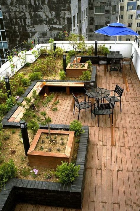 Fancy Garden, Balcony Designs, Rooftop Patio Design, Roof Garden Design, Terrasse Design, Terrace Garden Design, Small Terrace, Rooftop Terrace Design, Rooftop Design