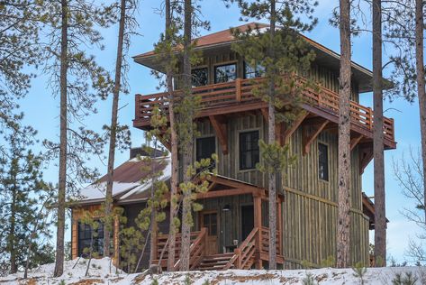 Lookout Tower | Black Hills Adventure Lodging Cabin Decks, Mountain Cabin Rentals, Lookout Tower, Mountain House Plans, Tower House, Barn Style House, Scenic Byway, Level 5, Watch Tower