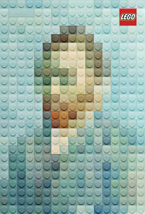 Vincent van Gogh, Self-Portrait, 1889 in Lego Mosaic Poster Design, Bamboo Moodboard, Lego Masters, Lego Poster, Public Artwork, Lego Blocks, Publicidad Creativa, Street Marketing, Famous Artwork