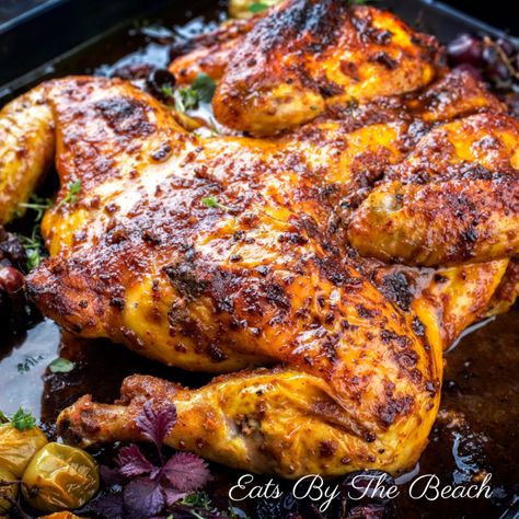 Brick Chicken, Piri Piri Chicken, Peri Chicken, Spicy Grilled Chicken, Peri Peri Chicken, Roasted Garlic Chicken, Spatchcock Chicken, Ayam Bakar, Piri Piri