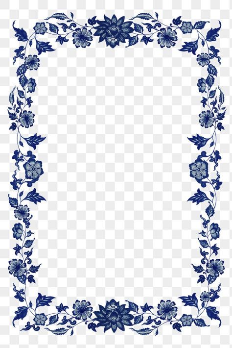 Blue Flower Png, Chinese Frame, Graphic Design University, Chinese Background, Png Frame, Frame Flower, Chinese Artwork, Framed Plants, Graphic Design Cards