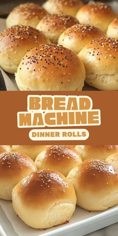 Bread Machine Dinner Rolls Ingredients: 1 cup warm milk (110 degrees F/45 degrees C) 2 eggs, room temperature 1/3 cup butter, melted 4 1/2 cups bread flour 1/4 cup white sugar 1 teaspoon salt 2 1/4 teaspoons active dry yeast 1/4 cup butter, softened (for brushing on top) #Bread #Machine #Dinner #Rolls Bread Machine Yeast Rolls, Bread Machine Dinner Rolls, Dinner Rolls Recipe Homemade, Bread Machine Rolls, Bread Machine Recipes Sweet, Yeast Rolls Recipe, Buttery Rolls, Active Dry Yeast, Homemade Rolls