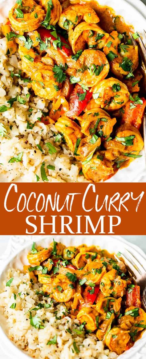 Easy Coconut Curry, Shrimp Curry Recipe, Coconut Shrimp Curry, Shrimp And Rice Recipes, Coconut Curry Shrimp, Shrimp Curry, Juicy Shrimp, Shrimp Dinner, Best Seafood Recipes