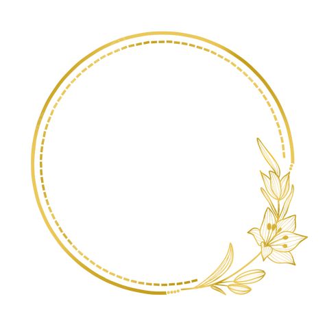 Circle Flower Design, Floral Frame Png, Gold Circle Frames, Golden Circle, Frame Png, Pinterest Ideas, Frame Background, Chocolate Decorations, Ornament Frame