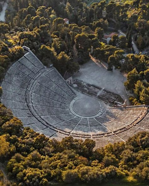 Greek Heritage on X: "The Ancient Theatre of Epidaurus at the sanctuary of Asclepius, the God of of healing and medicine. https://t.co/R5qN45RlPo" / X Ancient Greece Theatre, Epidaurus Theatre, Ancient Theatre, Greek Civilization, Ancient Greek Theatre, Greek Theater, Pjo Dr, Greek Heritage, Greek Theatre