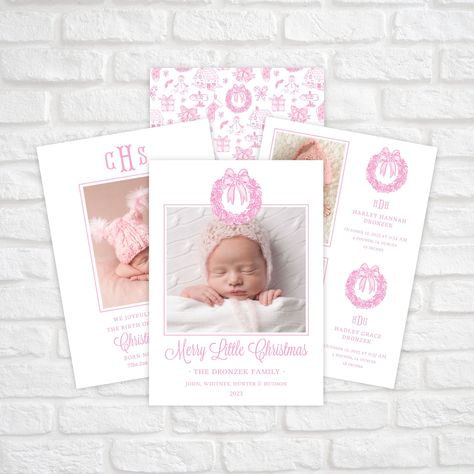 Newborn Announcement Christmas Card, Christmas Card And Pregnancy Announcement, Baby Announcement Christmas Card, Pregnancy Announcement Christmas Card, Birth Announcement Christmas Card, Christmas Birth Announcement Card, Baby's First Christmas Card, Christmas Baby Announcement, Christmas Photo Card Template