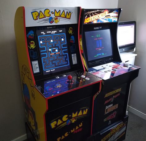 1980s Arcade, Arcade 1up, Saved Images, Arcade Cabinet, Classic Video, Classic Video Games, Pac Man, Creative Space, Arcade Games