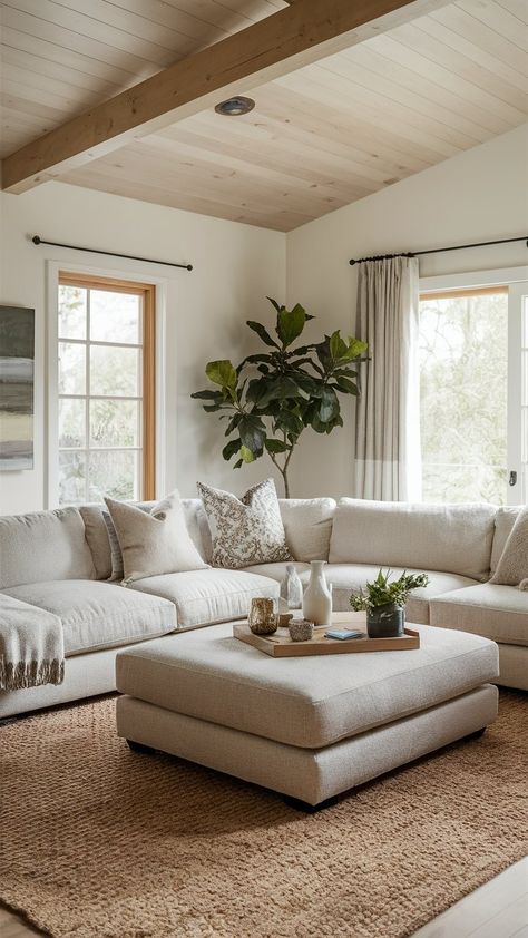 Explore diverse couches living room ideas with these stunning couches! 🛋️ From sleek modern designs to cozy classics, find the perfect couch to match your style. Whether you prefer vibrant colors, luxurious fabrics, or versatile sectionals, these options can transform any space into a comfortable, inviting haven. 🏠✨ Elevate your decor with brown couch living room ideas that blend comfort and elegance. 🛋️🖼️ Living Room With Couch With Chaise, Neutral Color Living Room Decor, Oatmeal Sectional Living Rooms, Boring Living Room Makeover, Living Room With Light Brown Couch, Living Room Update On A Budget, 2024 Couch Trends, Small Apartment Decorating On A Budget Living Room, Comfy Couches Living Room