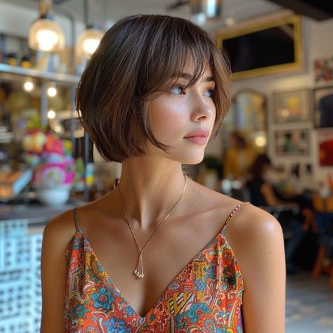 50 Amazing Short Bob Haircuts with Bangs Thick Hair Bob With Bangs, Short Bob Haircuts With Bangs, Soft Bob, Bob Haircuts With Bangs, Short Bobs With Bangs, Feathered Bangs, Bob Hairstyles With Bangs, Bob Haircut With Bangs, Hair Inspiration Short