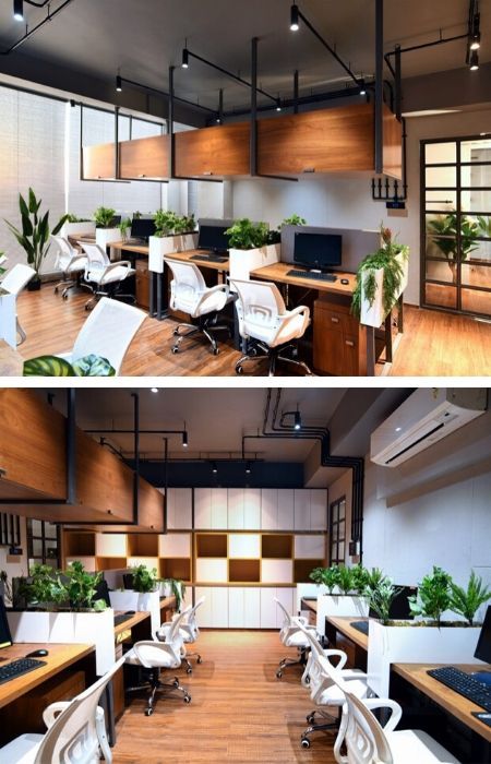 Office Work Station Interior Design, Open Space Office Design Work Stations, Office Design Ideas Workspaces, Office Workstations Design Interiors, College Office Decor, Wall Ideas For Office, Google Office Interior Design, Workstation Office Workspace, Corporate Office Decor Professional