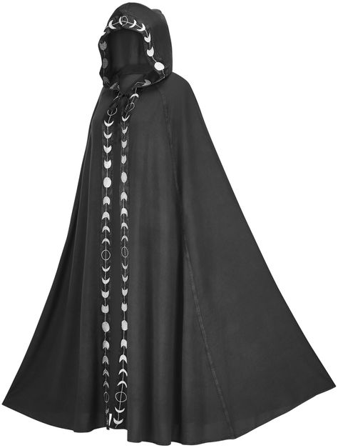 Lace Hooded Cape, Hooded Cape, Hooded Cloak, Oversize Fashion, Clothing Details, Womens Size Chart, Halloween Cosplay, Moon Phases, Cloak