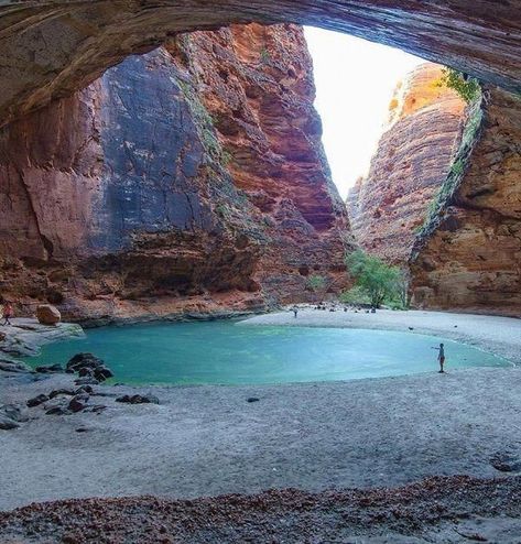 Cathedral Gorge. The Kimberley, Australia's Purnululu National Park, the Bungle Bungles Cathedral Gorge, Western Australia Travel, Australian Road Trip, Australian Travel, Destination Voyage, Vacation Places, Beautiful Places To Visit, Australia Travel, Travel Dreams