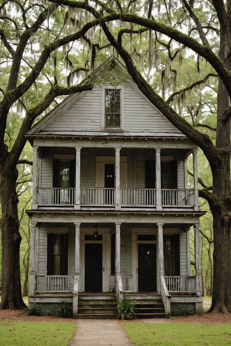 Southern Gothic House, Louisiana Architecture, Southern Mansions, Southern Architecture, Old Abandoned Buildings, Famous Food, Historical Homes, Southern Heritage, Creepy Houses