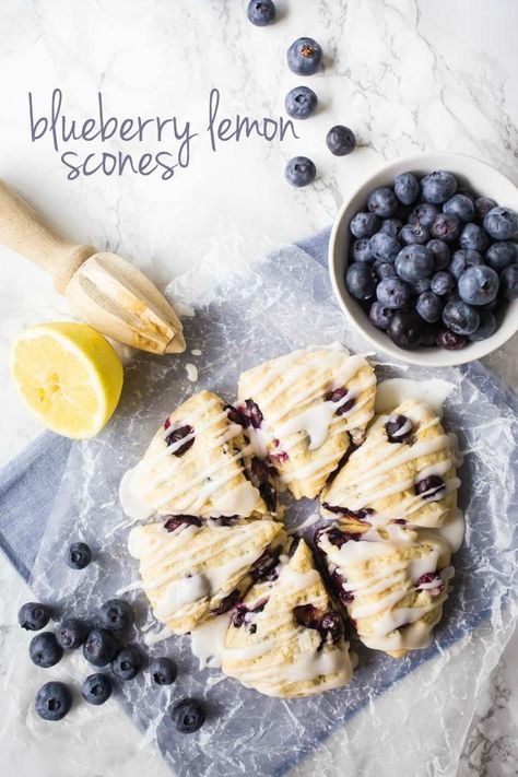 Best Lemon Blueberry Scone Recipe Coconut Scones Recipe, Lemon Blueberry Scones, Blueberry Lemon Scones, Blueberry Scones Recipe, Spring Breakfast, Lemon Scones, Summer Breakfast, Blueberry Scones, Easy Brunch